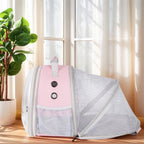 Back Expandable Backpack for Small Animals, Portable Travel Bag Breathable Pet Carrier Cages for Bunny, Guinea Pig, Bearded Dragon, Lizard, Rabbit, Squirrel, Tortoise, Kitten, Sugar Glider - Image 6