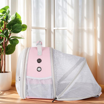 Back Expandable Backpack for Small Animals, Portable Travel Bag Breathable Pet Carrier Cages for Bunny, Guinea Pig, Bearded Dragon, Lizard, Rabbit, Squirrel, Tortoise, Kitten, Sugar Glider - Image 6