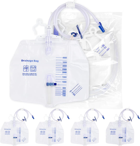 Dokibi 4000ml urinary drainage bag set front view