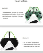 Premium imported double pack pet waste management tools side by side view
