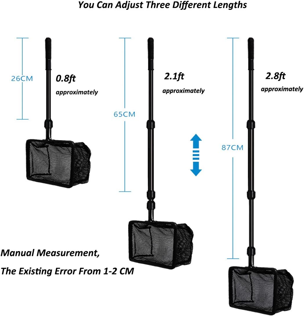 Algae scraper and sponge brush attachments for multi functional fish tank care