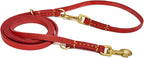 Guiding Star leather leash in the short four foot configuration for close control pet training.