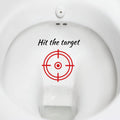 Teswey toilet target aiming stickers front view with bullseye design