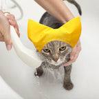 Folded yellow Sezdeki pet grooming accessory for storage