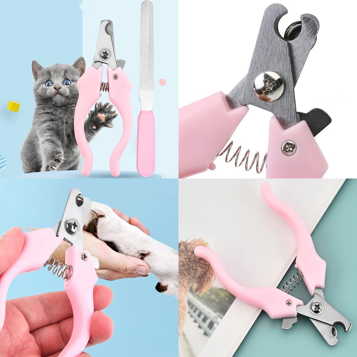 KEEPLKVOC all in one dog hair remover set with the self cleaning slicker brush one click release button.