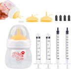 Pet Feeding Bottle and Syringes,60ml Nursing Bottle, 3 Sizes Nipples with Ventilation Valve Resistant Tearing Perfect for Puppies, Kittens, Small Wildlife (Blue) - Image 10