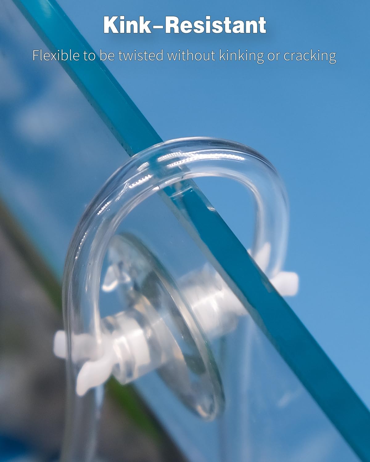 Thickened pure polyvinyl chloride fish tank hose close up texture