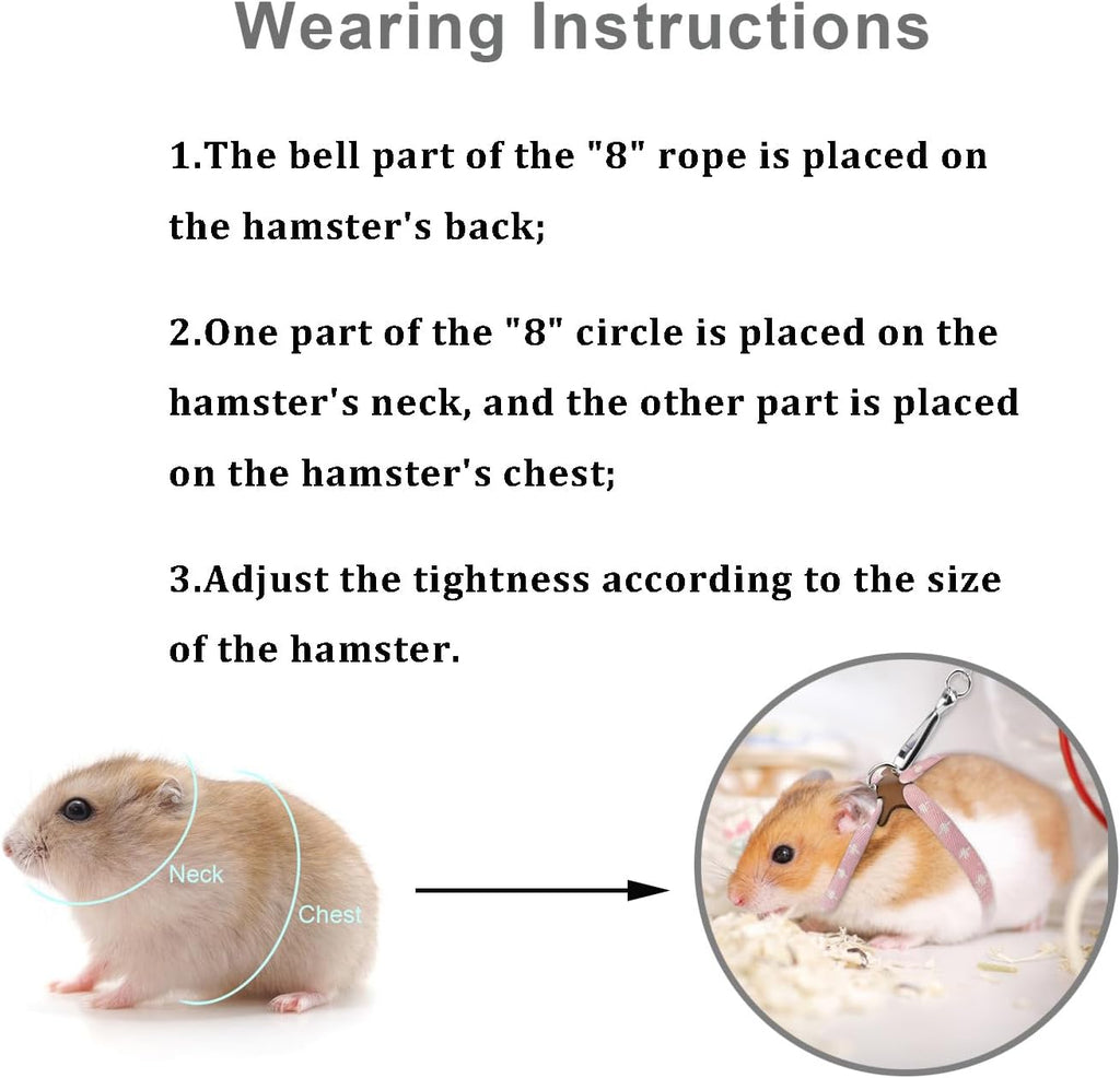 Hypeety blue nylon hamster harness hardware and clasp showcase