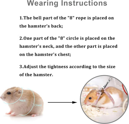 Hypeety adjustable small pet walking lead texture and stitching quality view