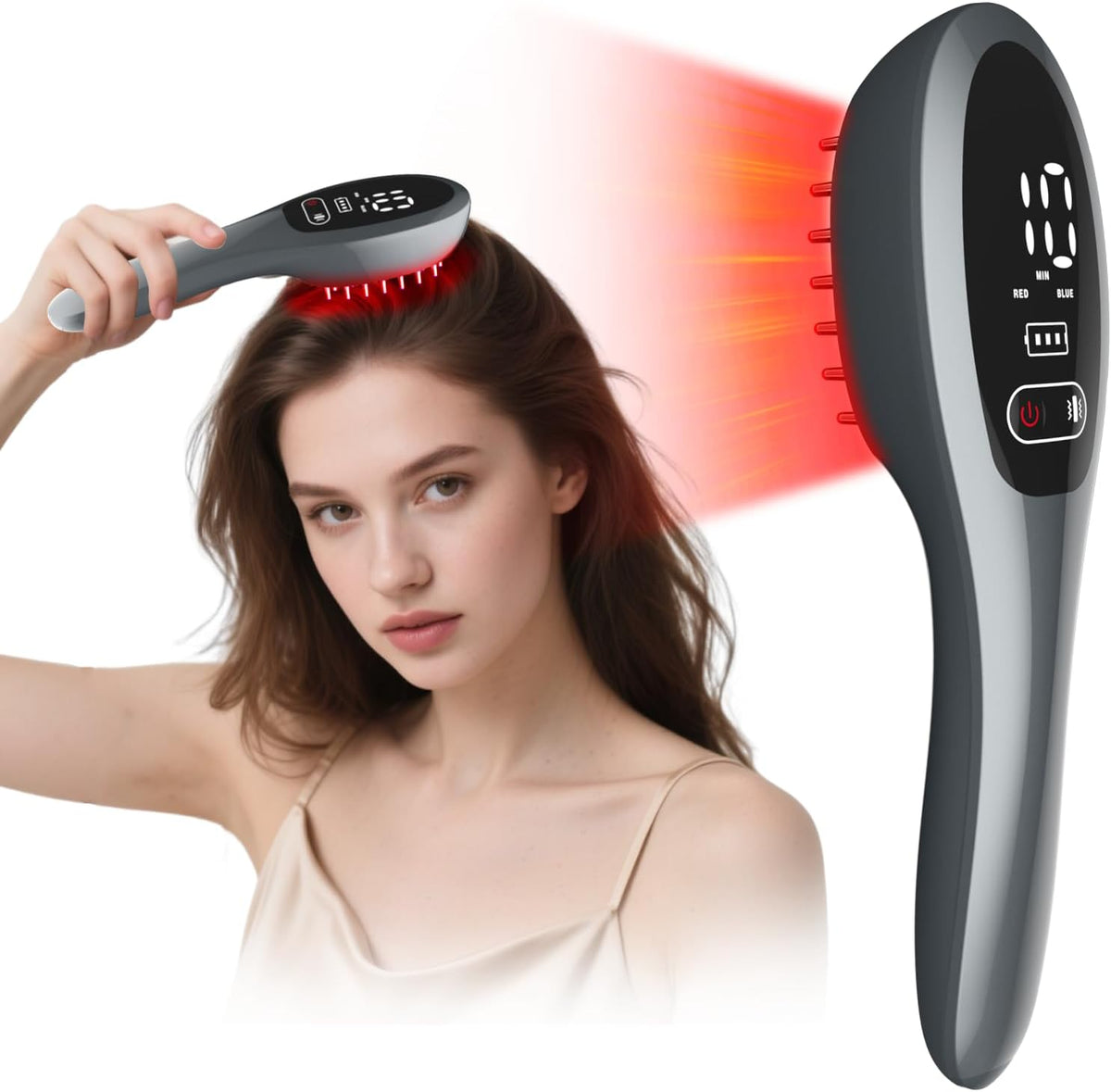 Jitesy HaSoCare laser hair growth comb front view device
