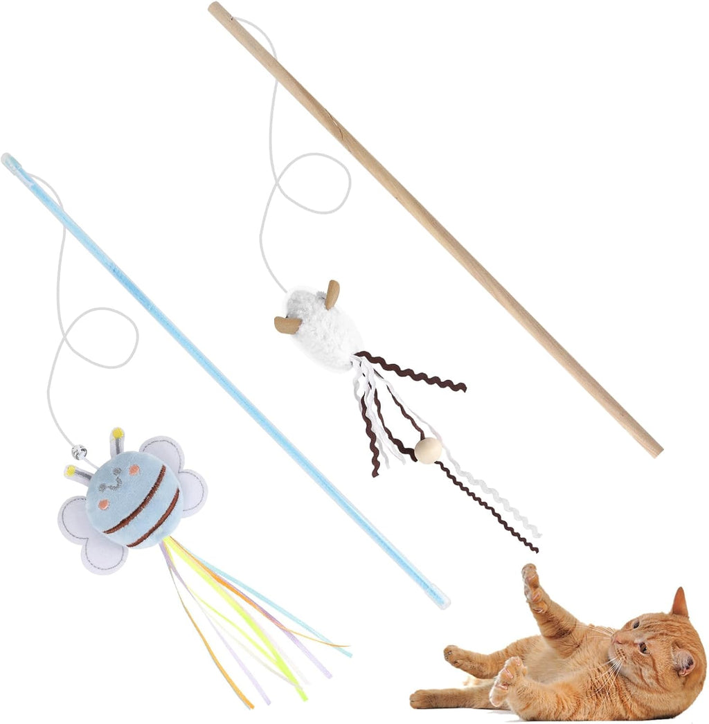 NOWFRESH Cat Wand Toy Set front view interactive pet teasers online India