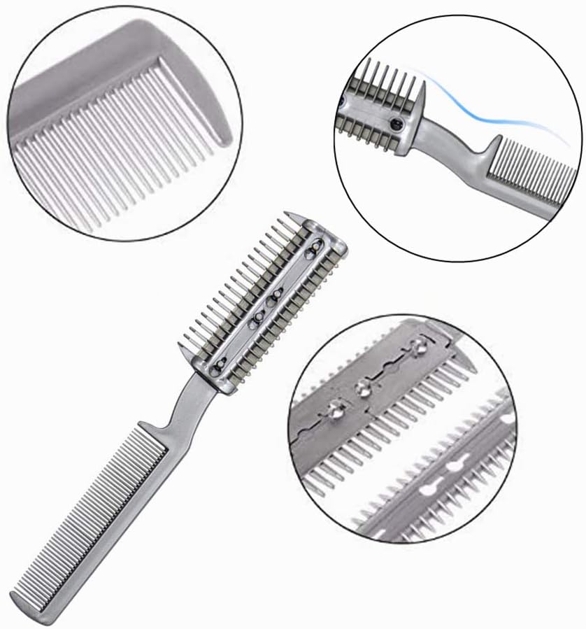 Close up of Yegering stainless steel razor comb blades