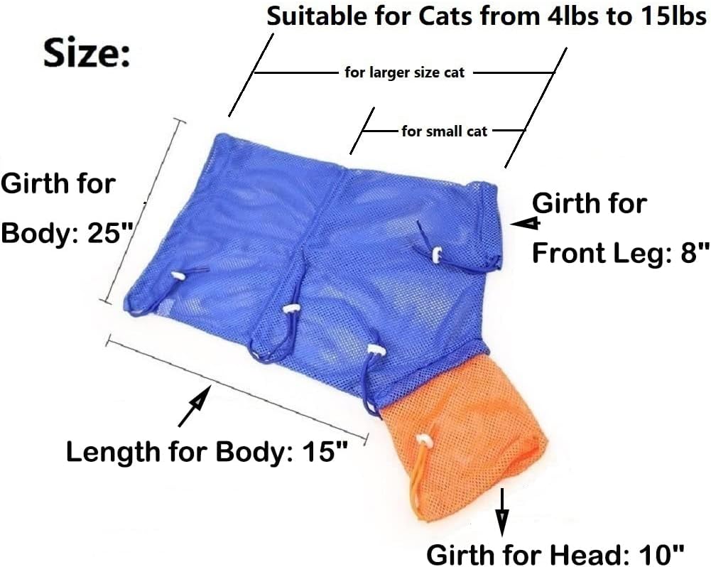 Famoore cat grooming bag polyester mesh material close up
