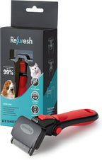 Deshedding Dog Brush for Long Hair (Medium,Blue) - Gentle Deshedding Tool for Dogs & Cats - Reduces Shedding, Without damaging Topcoat. Removes Loose Fur & Dead Undercoat. - Image 12