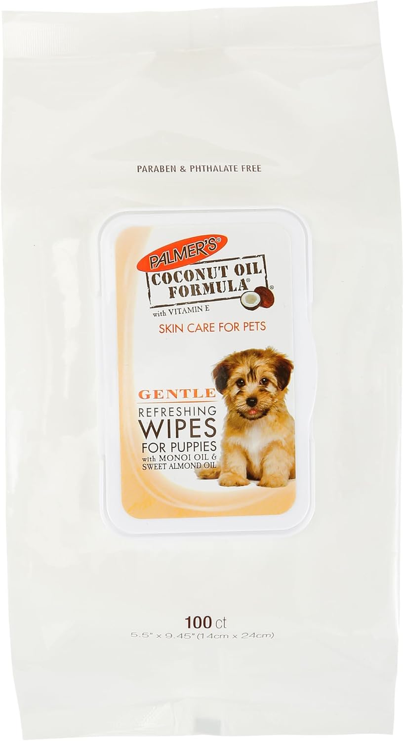 Palmer's for Pets Cocoa Butter Formula Refreshing Wipes for Dogs and Puppies - Paraben Free, Phthalate Free Dog Grooming Wipes with Vitamin E, Gentle Daily Use, 100 Count - Image 13