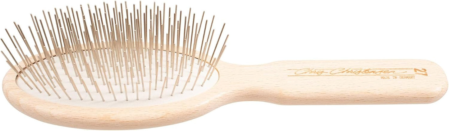 Chris Christensen Dog Brush, 27 mm Oval Pin Brush, Original Series, Groom Like a Professional, Stainless Steel Pins, Lightweight Beech Wood Body, Ground and Polished Tips - Image 9