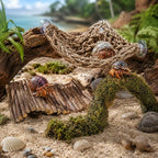 HERCCOCCI Hermit Crab Accessories, Hermit Crab Toys Flexible Climbing Bridge Reptile Hammock Habitat Decor for Hermit Crabs Leopard Geckos Crested Tortoise Snake - Image 4