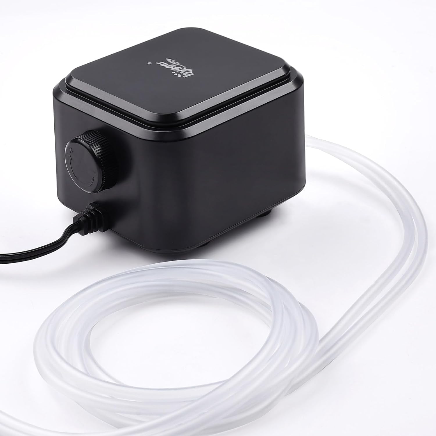Hygger ultra silent air pump in a home aquarium setup