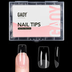 Gaoy medium square gel nail tips front view box packaging