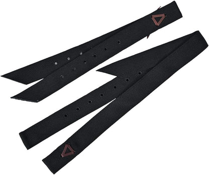 Detailed texture view of the authentic Hilason nylon horse saddle cinch tie strap assembly.