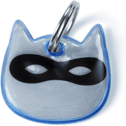 Kittyrama reflective cat tag attached to a collar