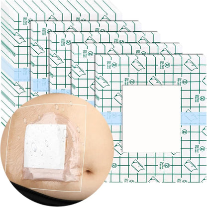 SinaiSea Ostomy Shower Cover front view of waterproof adhesive bandage pack.