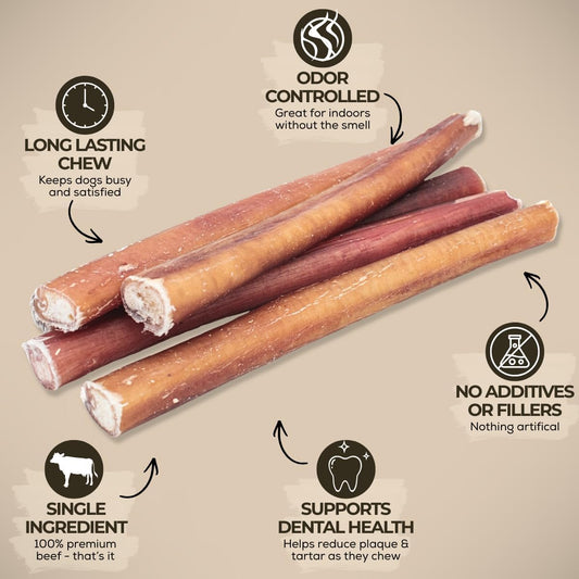 All natural 100 percent beef single ingredient dog chew treats 5 pack
