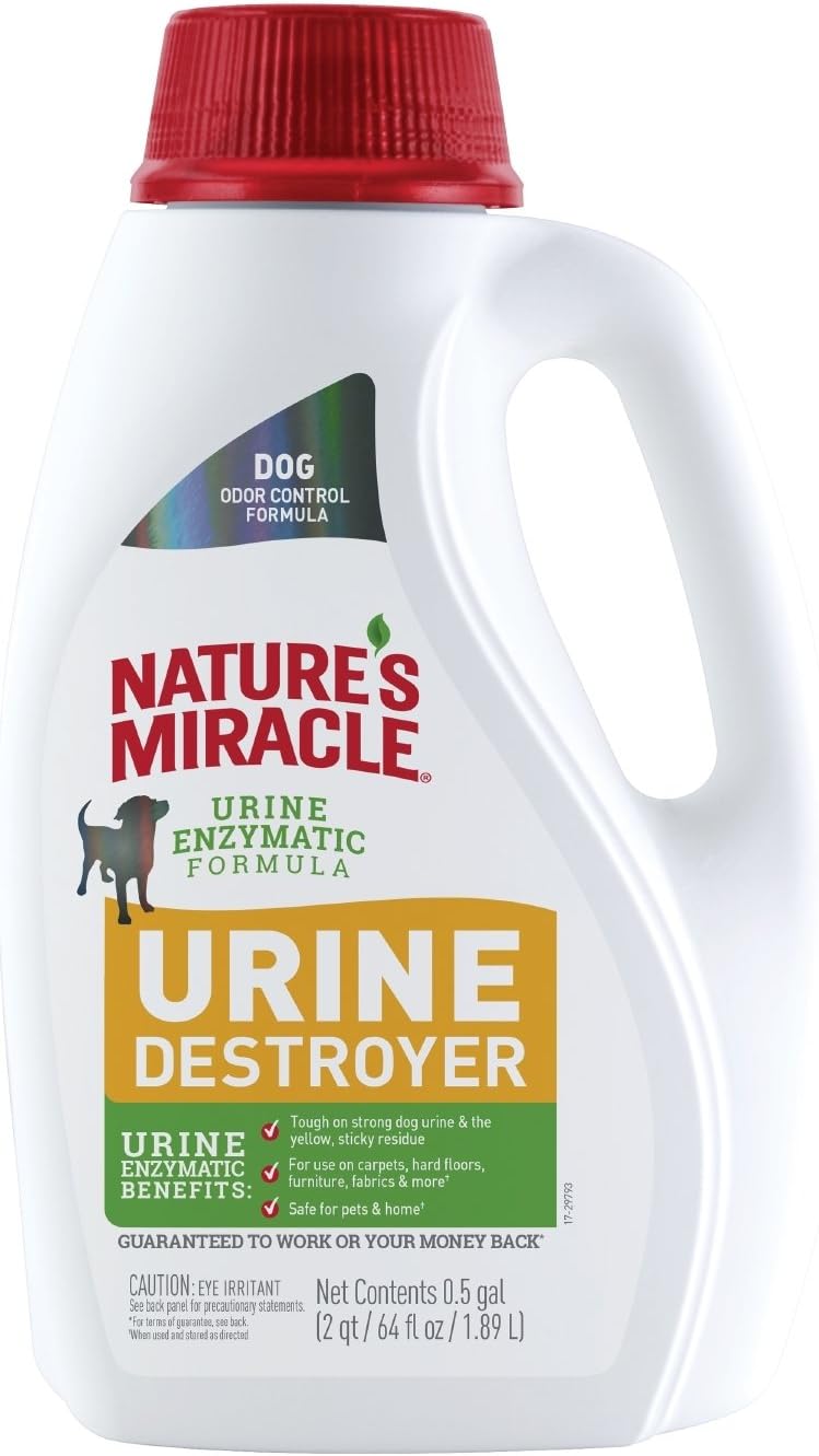 Nature's Miracle Dog Urine Destroyer, Dog Urine Stain Remover and Odor Control, White, 64 fl oz - Image 11