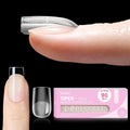 Beetles Tipex Lite Square Short nail tips front view box packaging