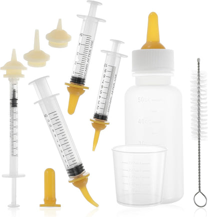 Kitten Bottle Feeding Kit, Easy-to-Use Kitten Feeding Set, Complete Care Solution for Feeding, Apricot, 1 Set - Image 9