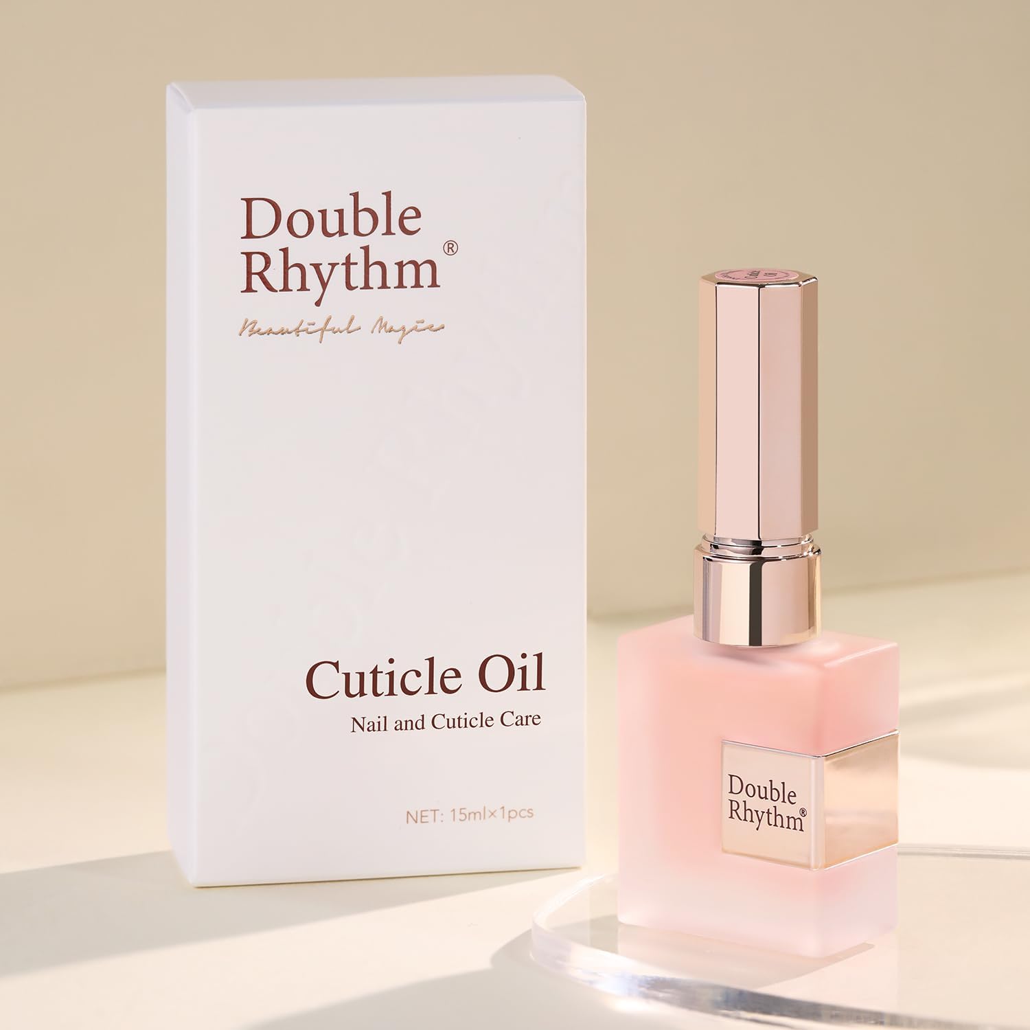 Double Rhythm Natural Cuticle Oil front view bottle