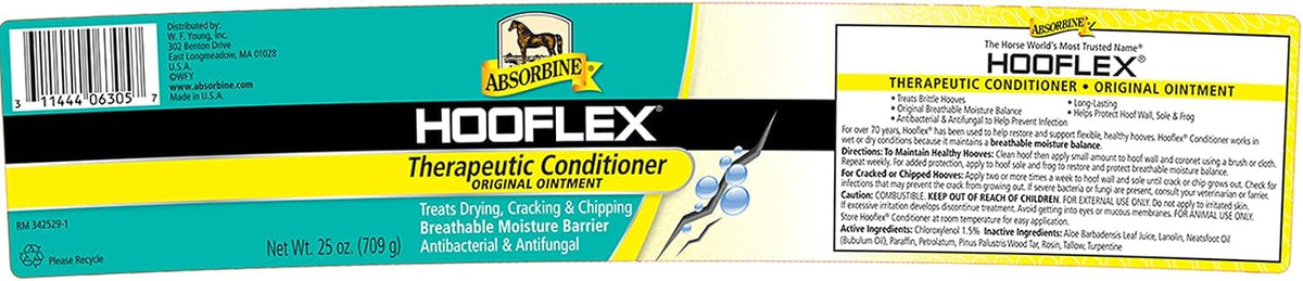 Absorbine Hooflex 25 Ounce equine hoof care ointment container