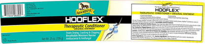 Absorbine Hooflex Original Ointment container detailing active antibacterial and antifungal ingredients