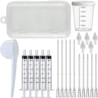 Baby Bird Feeding Syringe Set, Pet Parrot Milk Feeding Syringe with Tubes, Parrot Feeding Tubes Measuring Tools for Feeding Pets Scientific Industrial Labs... (10ml+10ml+20ml+60ml) - Image 11