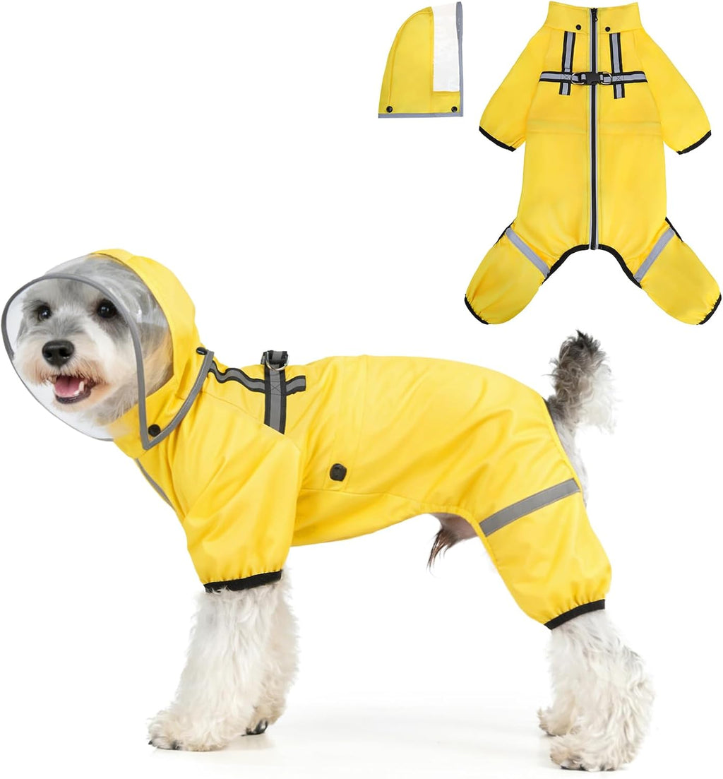 BEAUTYZOO dog raincoat front view on small puppy