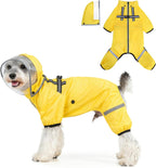 BEAUTYZOO dog raincoat front view on small puppy
