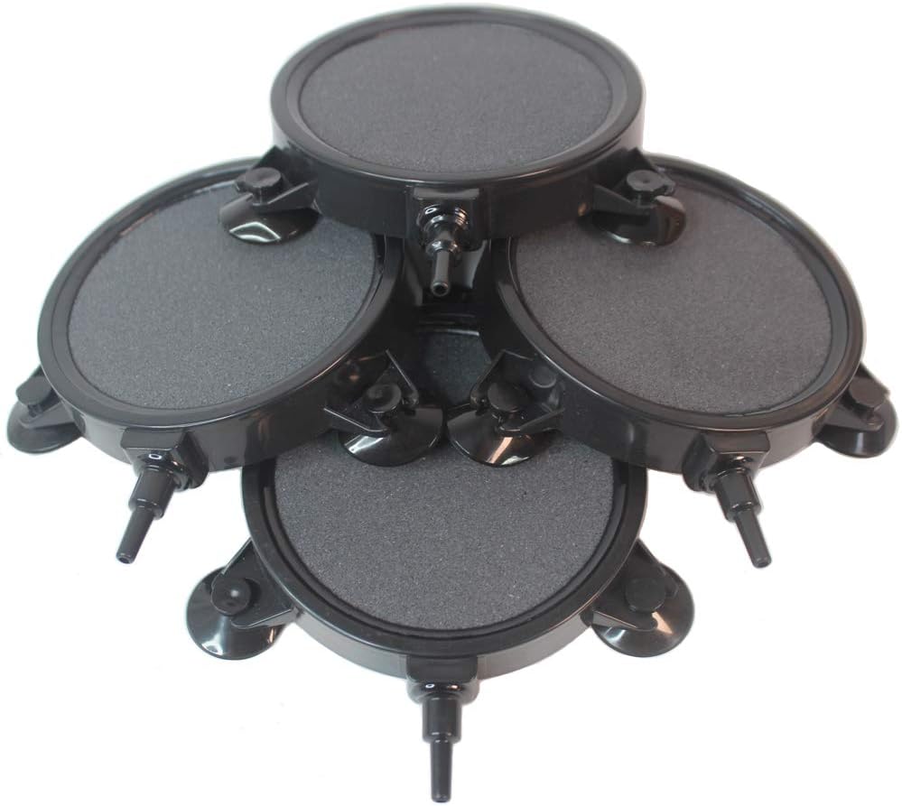 PINVNBY 4.2 Inch Air Stone Disc Bubble Diffuser front view for premium aquarium aeration.