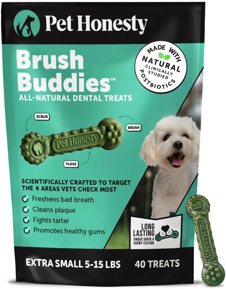 Brush Buddies Long Lasting Dog Dental Chews - All Natural Dental Sticks for Teeth Cleaning Plaque Off + Tartar Remover for Dogs - Dog Dental Treats + Breath Freshener - Medium Sized Dogs (15 Count) - Image 11