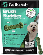 Brush Buddies Long Lasting Dog Dental Chews - All Natural Dental Sticks for Teeth Cleaning Plaque Off + Tartar Remover for Dogs - Dog Dental Treats + Breath Freshener - Medium Sized Dogs (15 Count) - Image 11