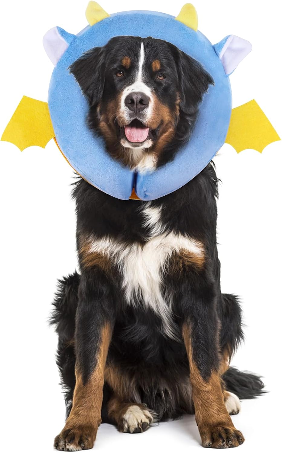 IEUUMLER Inflatable Recovery Dog Collar, Protective Donut Cone, Adjustable Soft Collar for Dog and Cat After Surgery Prevent from Biting & Scratching EU002 - Brown Lion L - Image 11