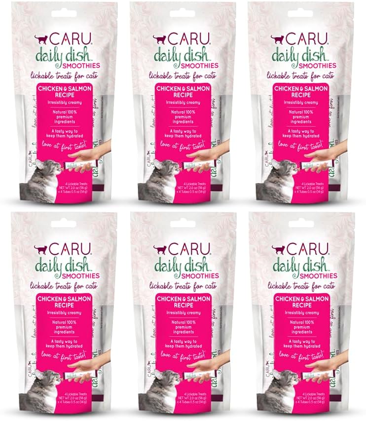 Healthy natural chicken smoothie treat for cats