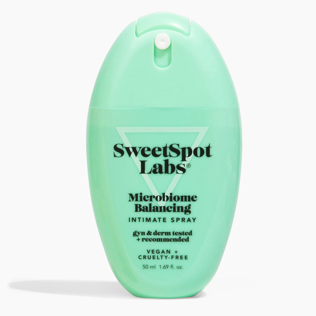 SweetSpot Labs Microbiome Balancing Feminine Spray front view for intimate odor control.