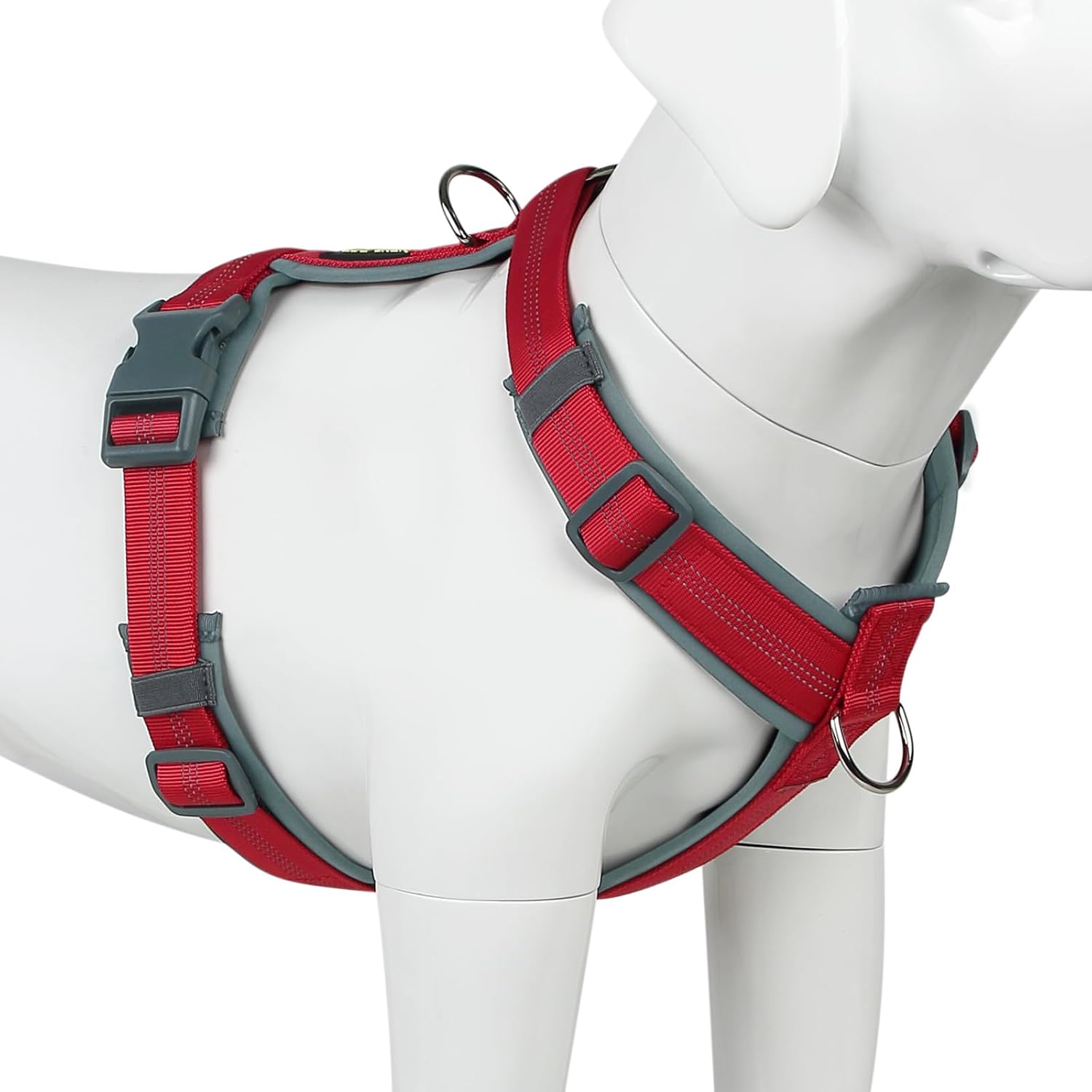 Plutus Pet No Pull Dog Harness, Adjustable Nylon Harness with Soft Padding, Reflective and Heavy Duty Dog Harness for Small, Medium, Large Dogs(Hot Pink, M) - Image 12