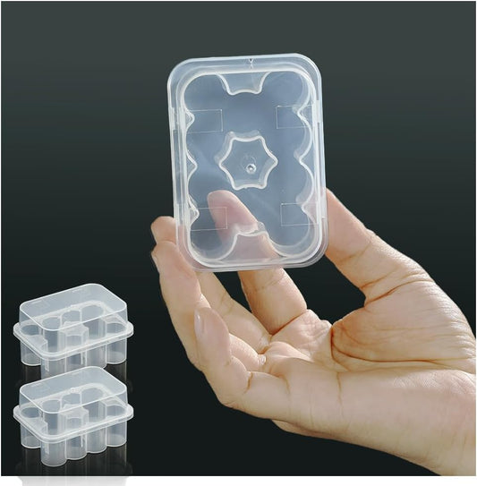 BCDHAMATE peptide case for fridge front view showing semi-transparent dual storage boxes.