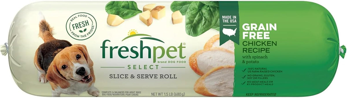 Freshpet refrigerated dog food roll 1.5 pound pack