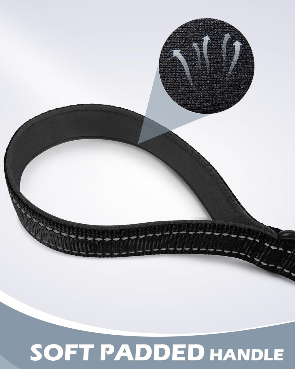 Joytale 18 inch dog lead showcasing the 360 degree rotating metal clasp