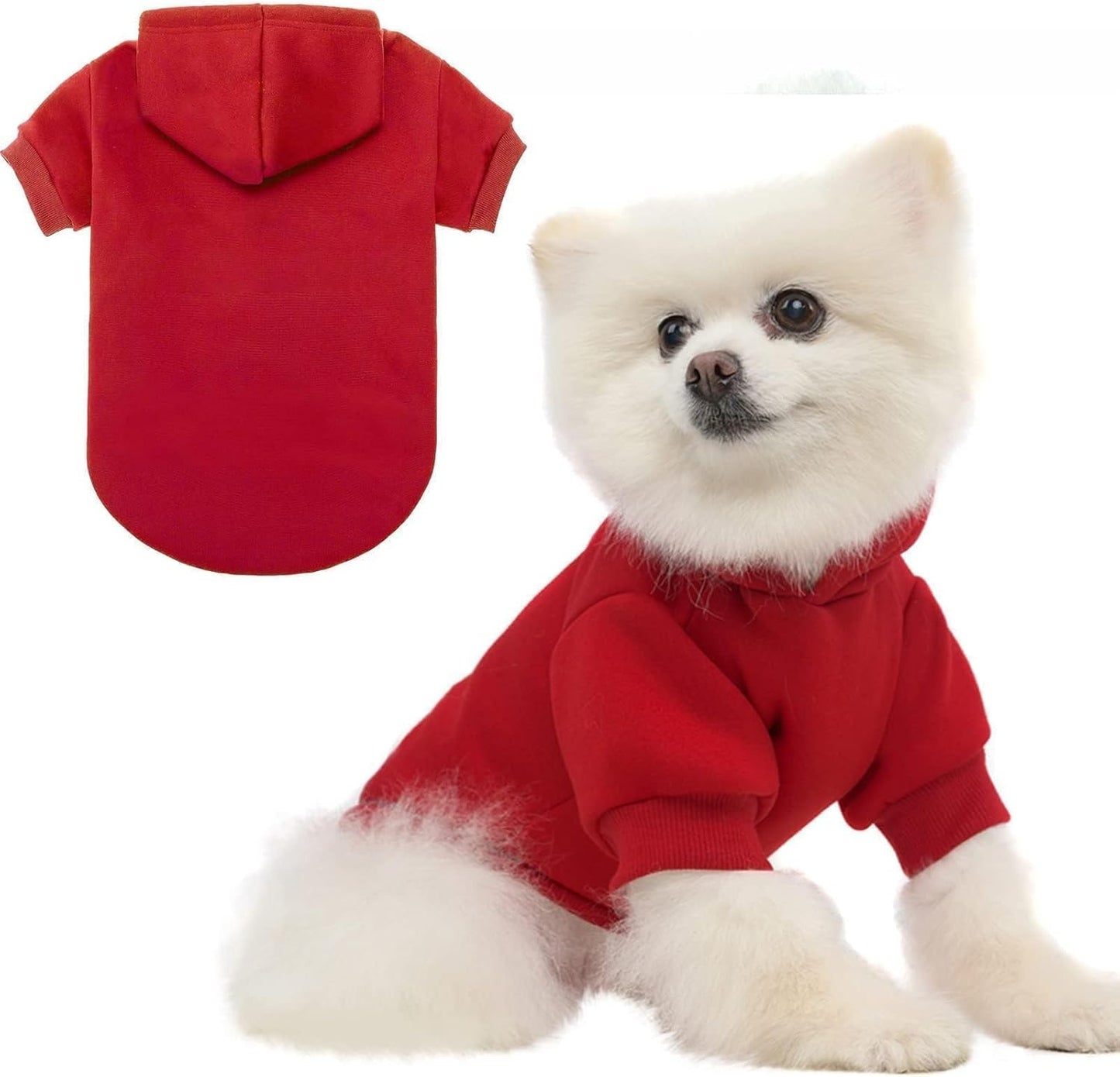 BINGPET Security Dog Hoodies Puppy Sweater Cold Weather Dog Coats Soft Brushed Fleece Pet Clothes Hooded Sweatshirt for Dog Cat - Image 12