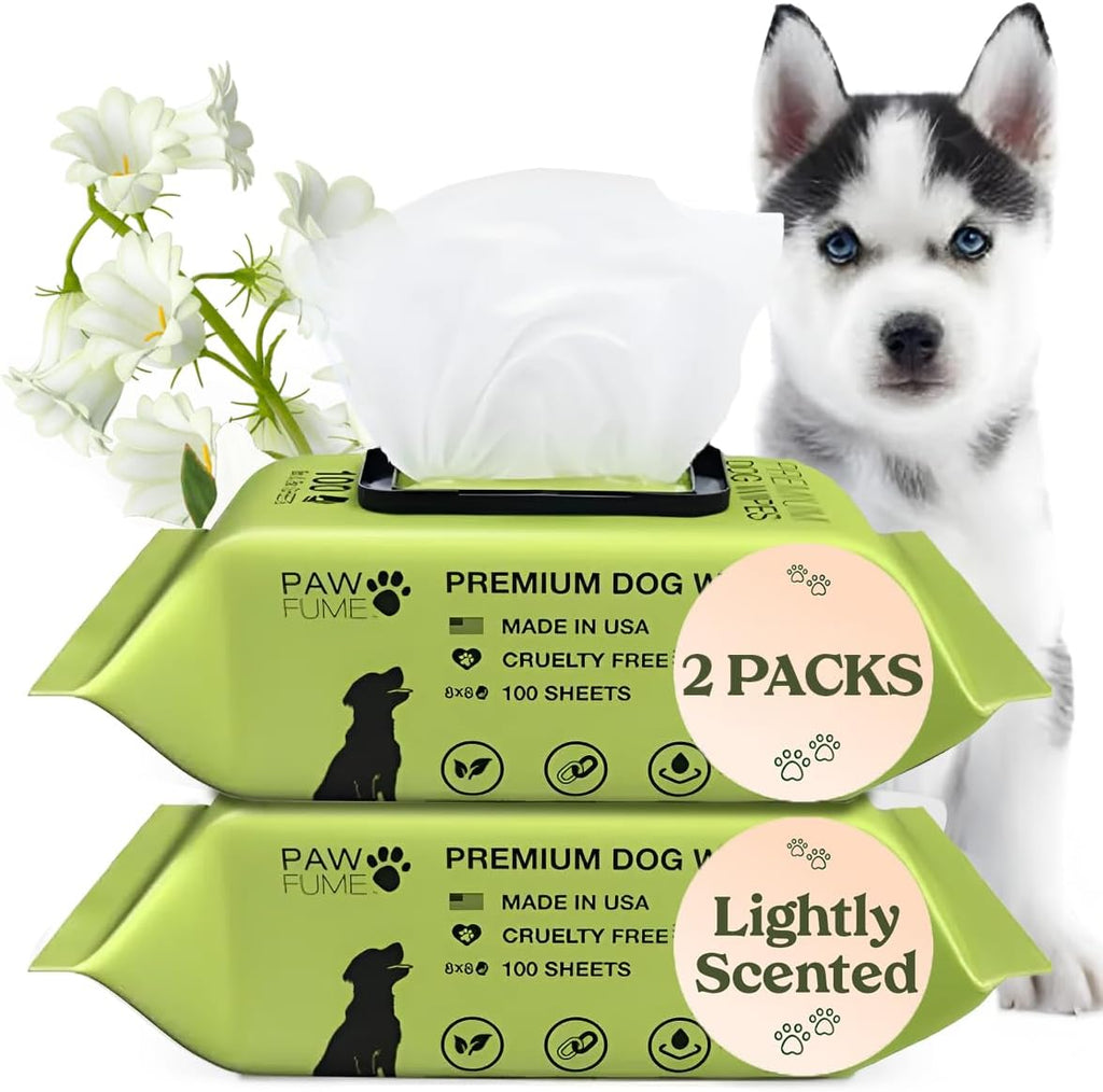 Pawfume Dog Wipes 100 Count, Pet Wipes - Hypoallergenic & Gentle Dog Wipes for Eyes, Face, Butt, and Paws - Cleaning & Deodorizing, Grooming Tear Stain Wipes for Puppy, Adult Dogs & Cats - Image 11