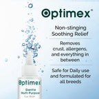 Angels' Eyes multi-purpose pet eye care solution packaging view.