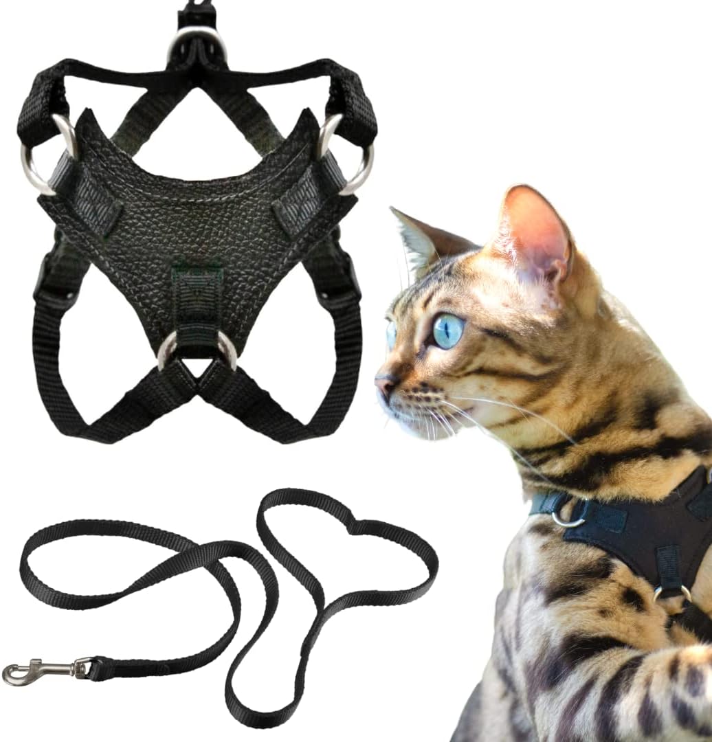 Houdini(TM) Escape Proof Cat Harness and Leash (Black, M/L) - Image 14